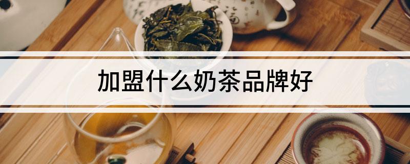 开元体育官网入口登录加盟什么奶茶品牌好(图1)